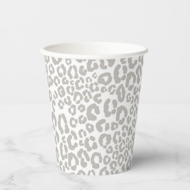 Animal print pattern paper cups (Front)