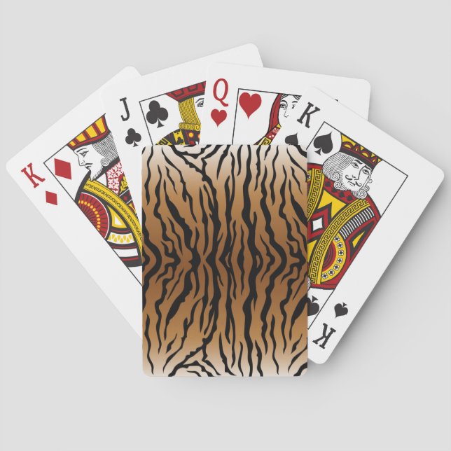 Animal print pattern playing cards (Back)