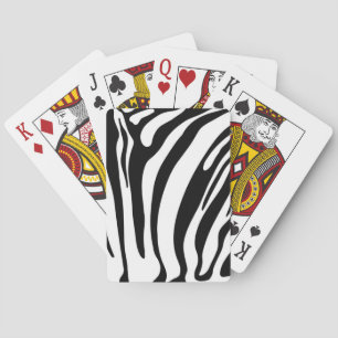 Animal print pattern playing cards