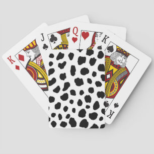 Animal print pattern playing cards