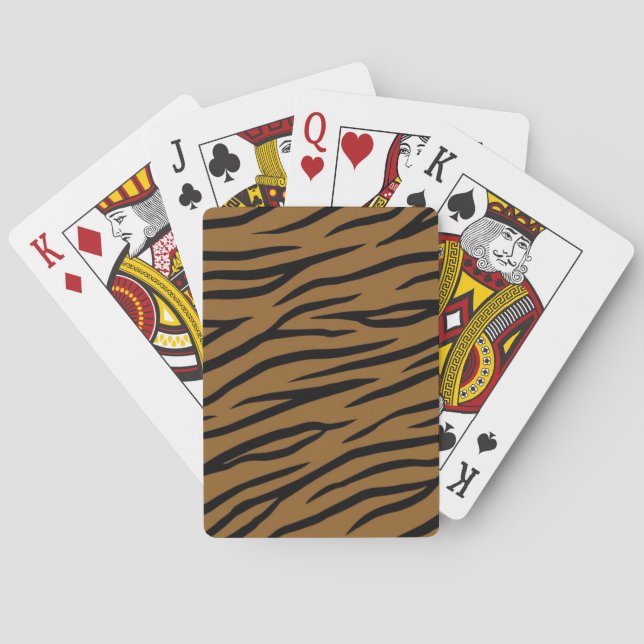 Animal print pattern playing cards (Back)