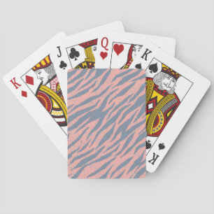 Animal print pattern playing cards