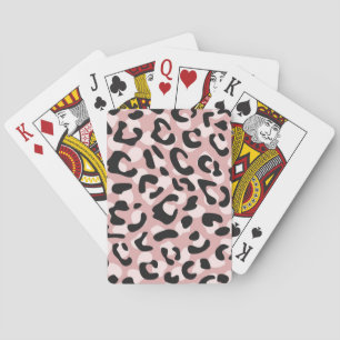 Animal print pattern playing cards