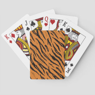 Animal print pattern playing cards