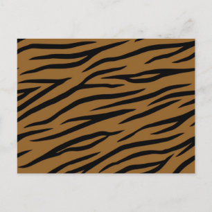 Animal print pattern postcard