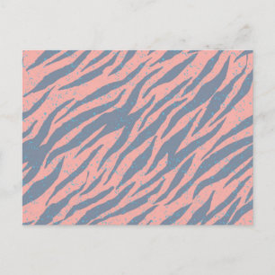 Animal print pattern postcard