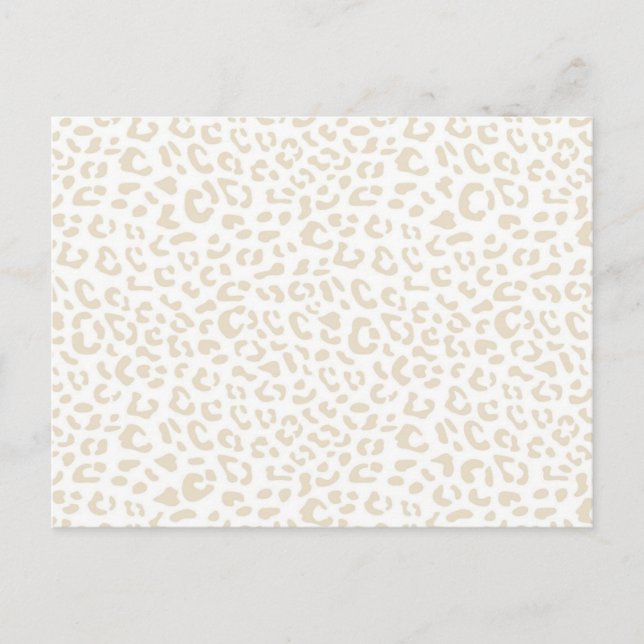 Animal print pattern postcard (Front)