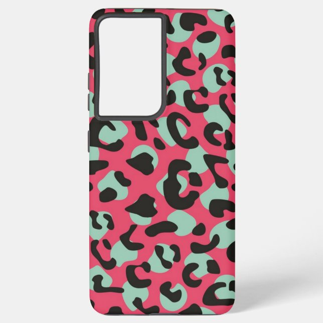 Animal print pattern samsung galaxy s21 ultra case (Back)