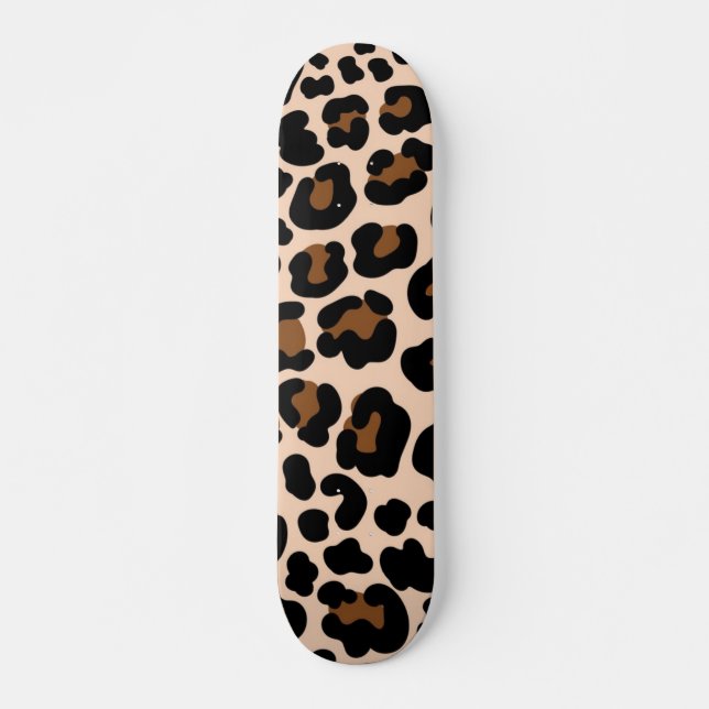 Animal print pattern skateboard (Front)