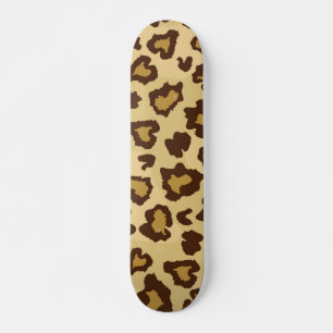 Animal print pattern skateboard