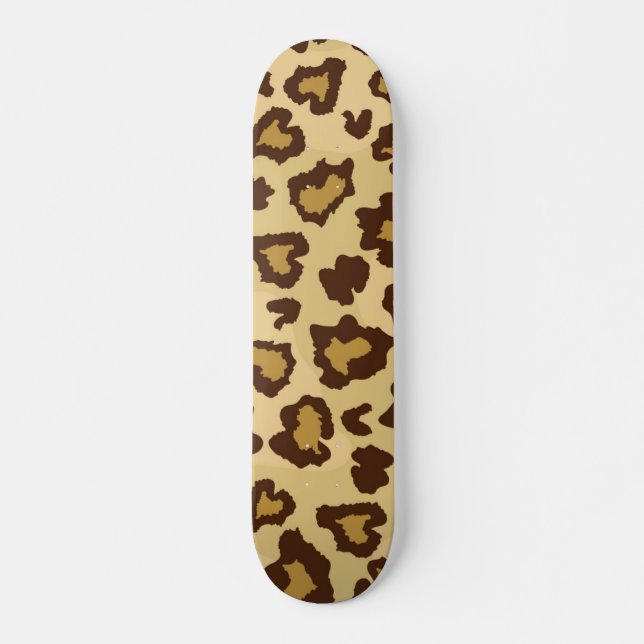 Animal print pattern skateboard (Front)