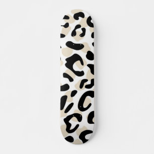Animal print pattern skateboard