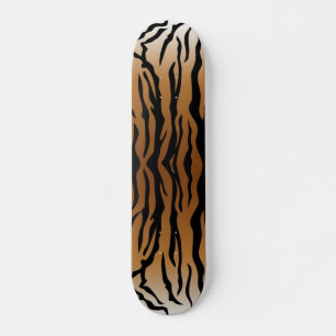 Animal print pattern skateboard