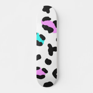 Animal print pattern skateboard