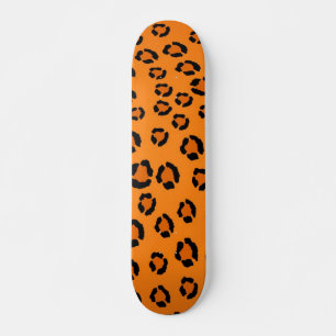 Animal print pattern skateboard