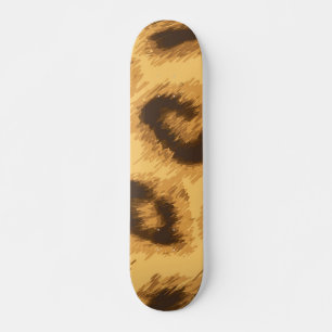 Animal print pattern skateboard