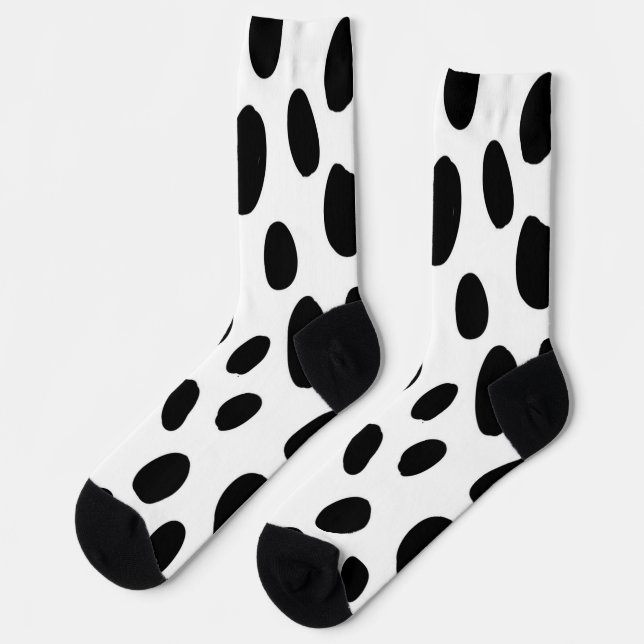 Animal print pattern socks (Left)
