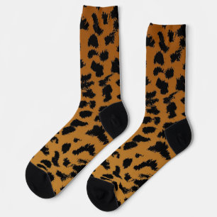 Animal print pattern socks