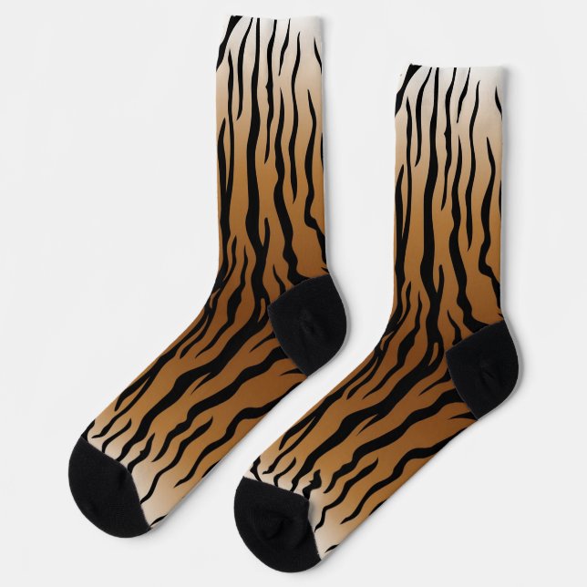 Animal print pattern socks (Left)
