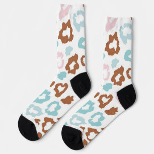 Animal print pattern socks