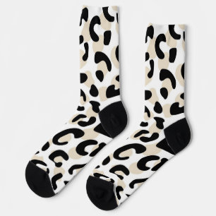 Animal print pattern socks