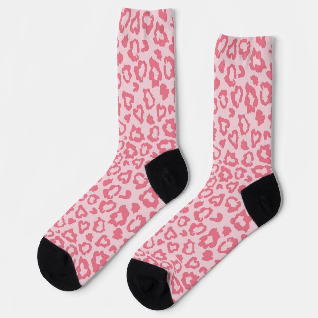 Animal print pattern socks (Left)