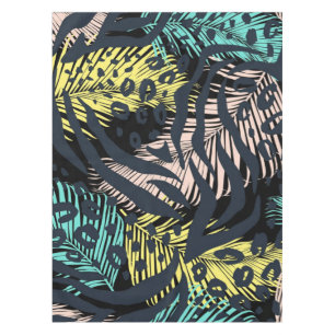 Animal print pattern tablecloth