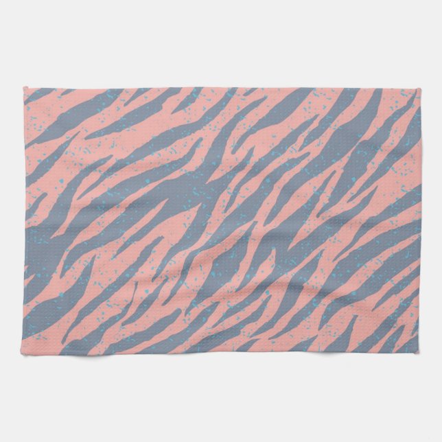 Animal print pattern tea towel (Horizontal)