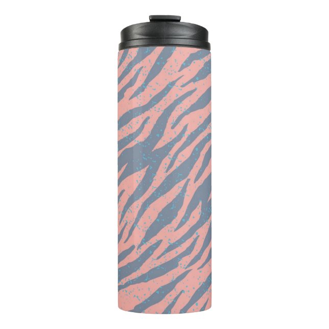 Animal print pattern thermal tumbler (Front)