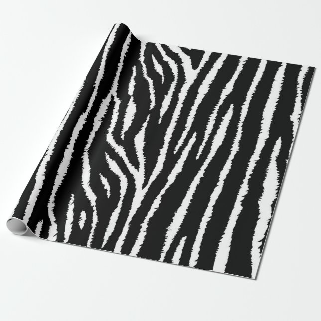Animal print pattern wrapping paper (Unrolled)