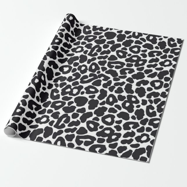 Animal print pattern wrapping paper (Unrolled)