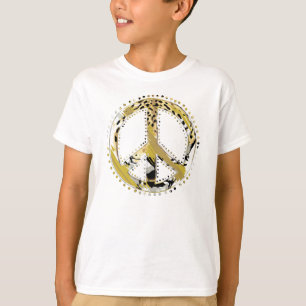 Animal Print Peace sign I + your backgr. & ideas T-Shirt