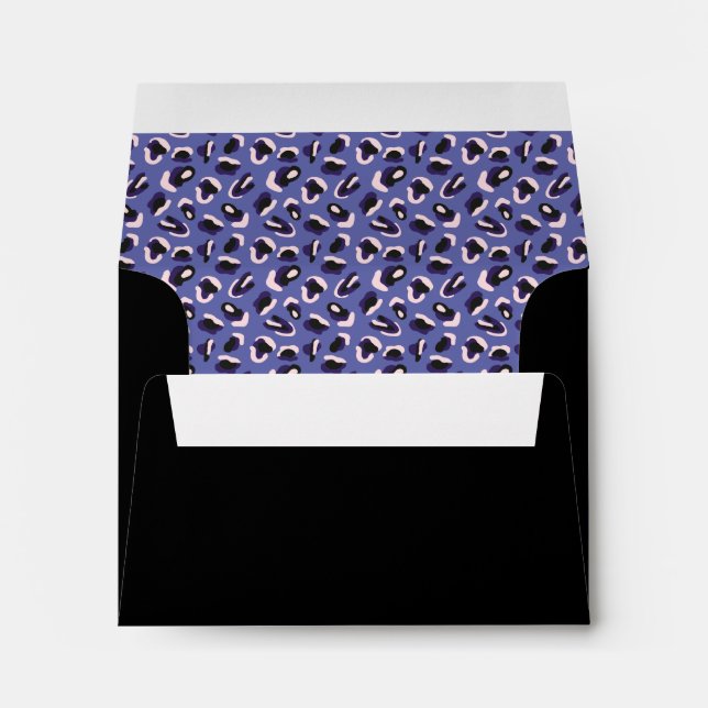Animal Print Periwinkle Envelope (Back (Bottom))