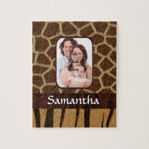 Animal print photo background jigsaw puzzle
