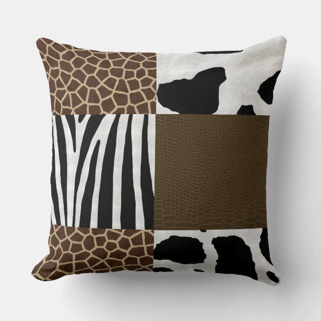 Animal Print Pillow Reversible (Front)