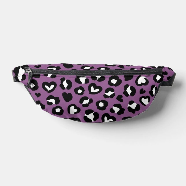 Animal Print, Purple Leopard, Cheetah Spots, Heart Bum Bags (Lay Down)