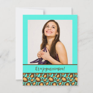 Animal Print Quinceanera Party Invitations