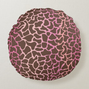 Animal Print Round Cushion