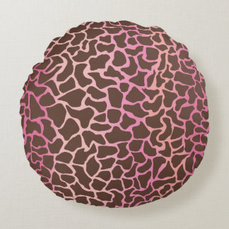 Animal Print Round Cushion
