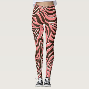 Animal print, seamless zebra pattern. leggings