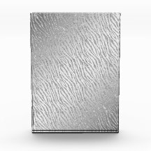 Animal Print Silver Glitter Glam