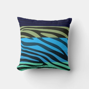 Animal Print Skin Zebra Retro Pattern 5 Cushion