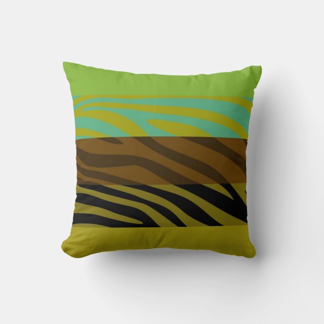 Animal Print Skin Zebra Retro Pattern 8 Cushion (Front)