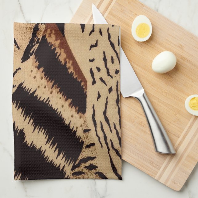 Animal Print  Tea Towel (Quarter Fold)