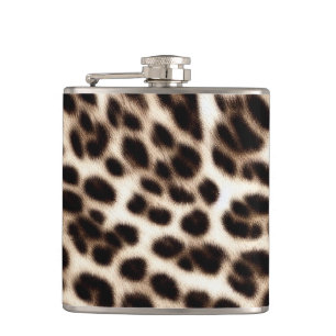 animal print texture fur skin cheetah leopard patt hip flask