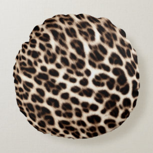 animal print texture fur skin cheetah leopard patt round cushion