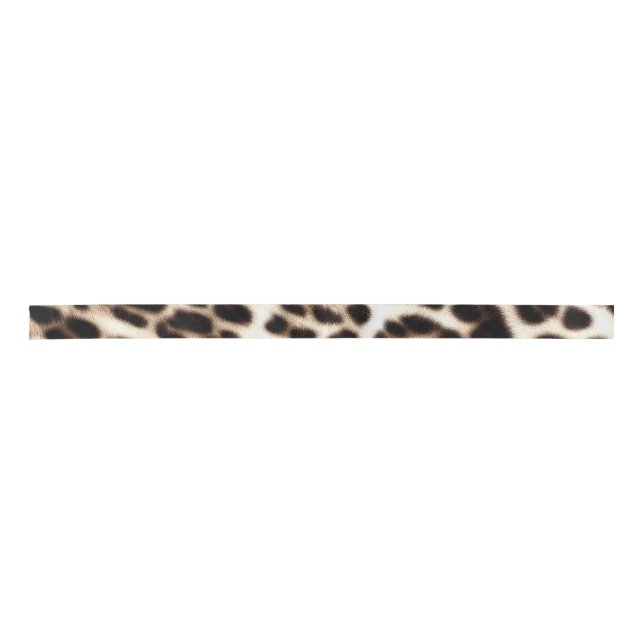 animal print texture fur skin cheetah leopard patt satin ribbon (Front)