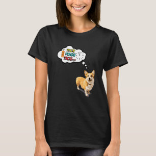 Animal Print Tik Tock With Cute Corgi Dog T-Shirt