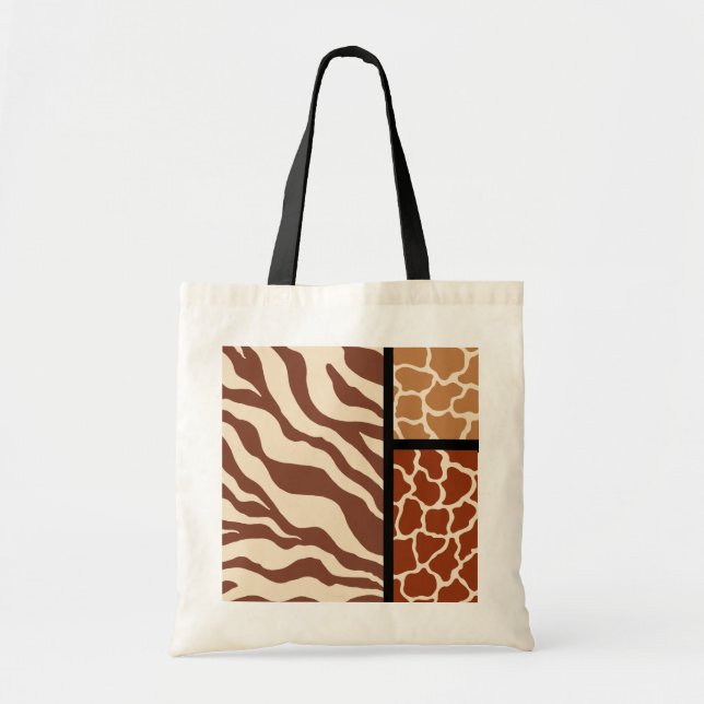 Animal Print Tote Bag (Front)