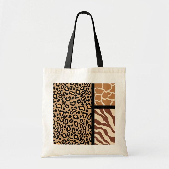 Animal Print Tote Bag (Front)